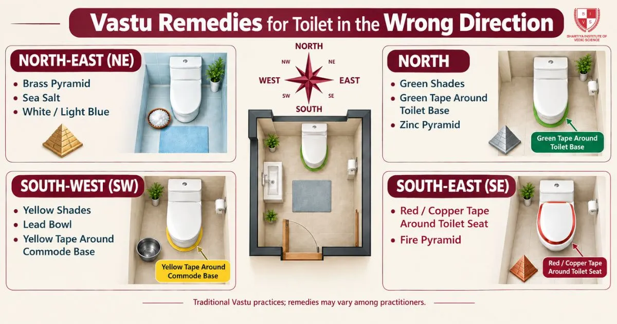 Vastu Remedies for Toilet in the Wrong Direction